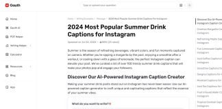 Sip, Snap, Share: Gauth’s Summer Drink Caption Solutions